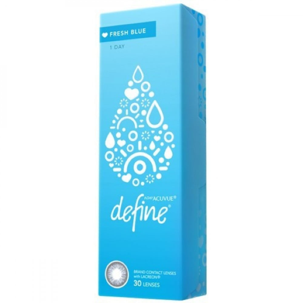 عدسات جونسون فريش بلو اليومية Define Fresh Blue - صورة 3