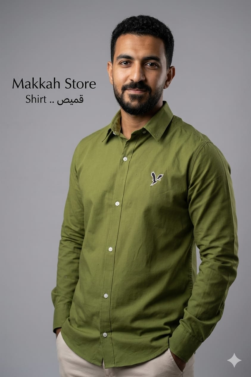 Cotton gabardine shirt - Image 2