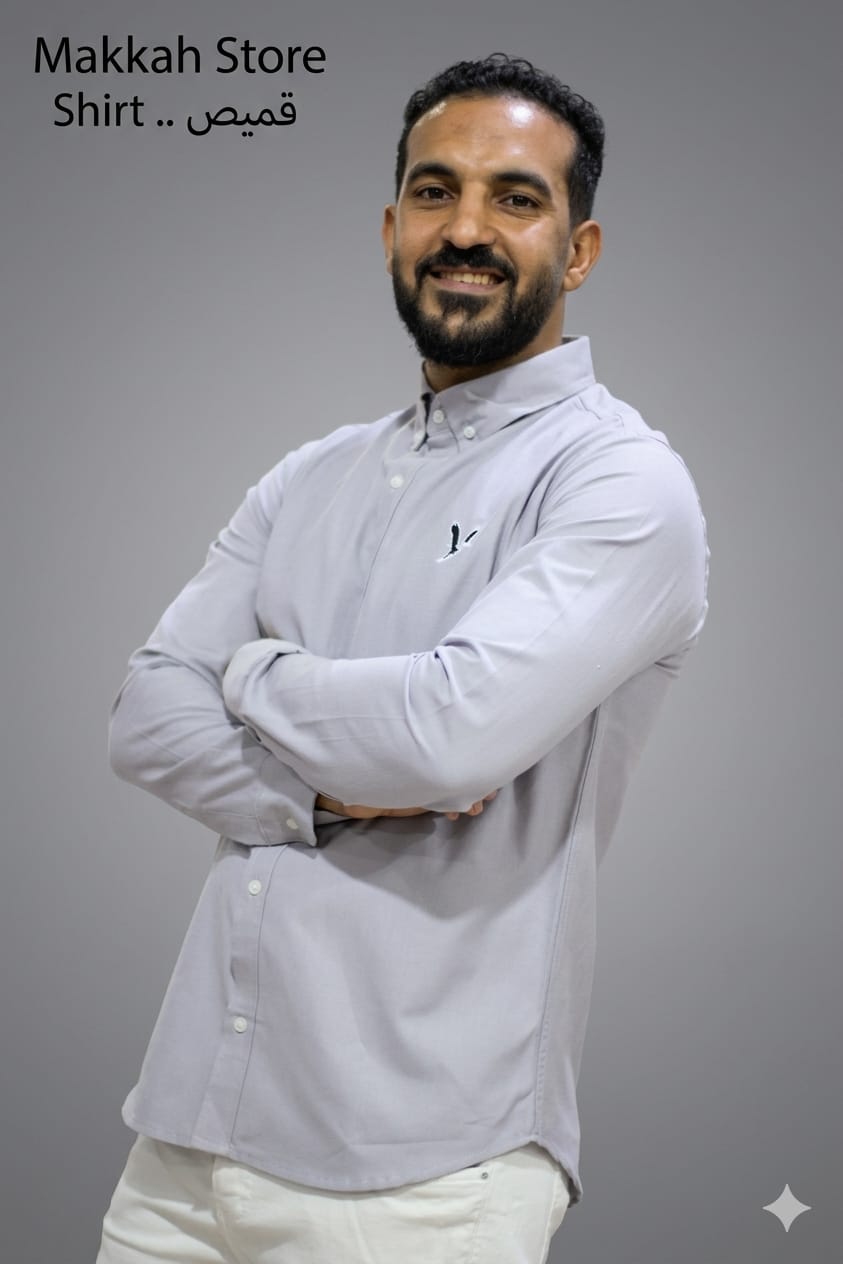Cotton gabardine shirt - Image 1