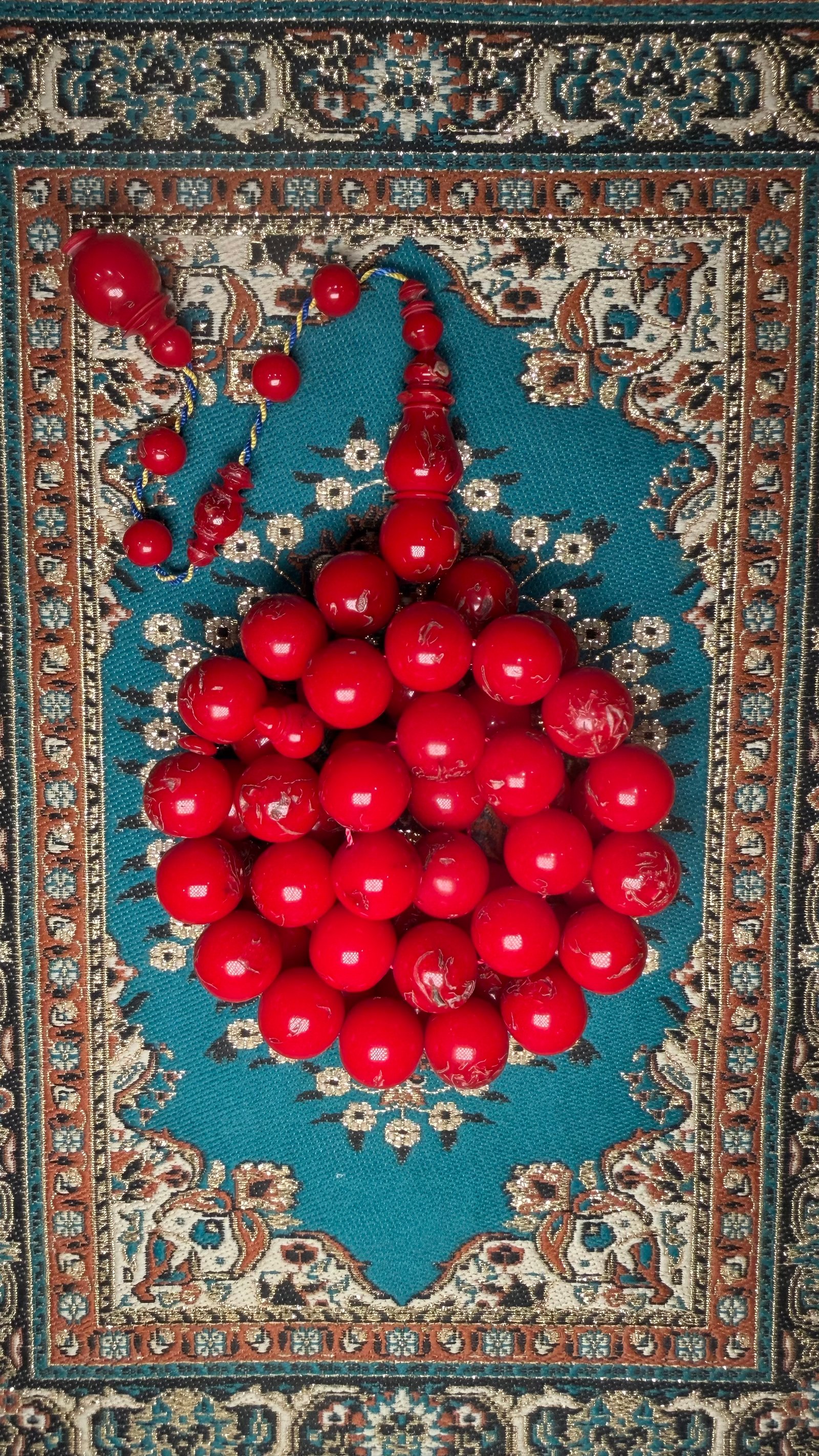 مسباح من الورد الطائفي الطبيعي فواح - صورة 1