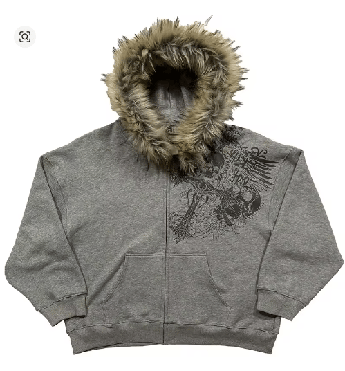 grey jacket - صورة 2