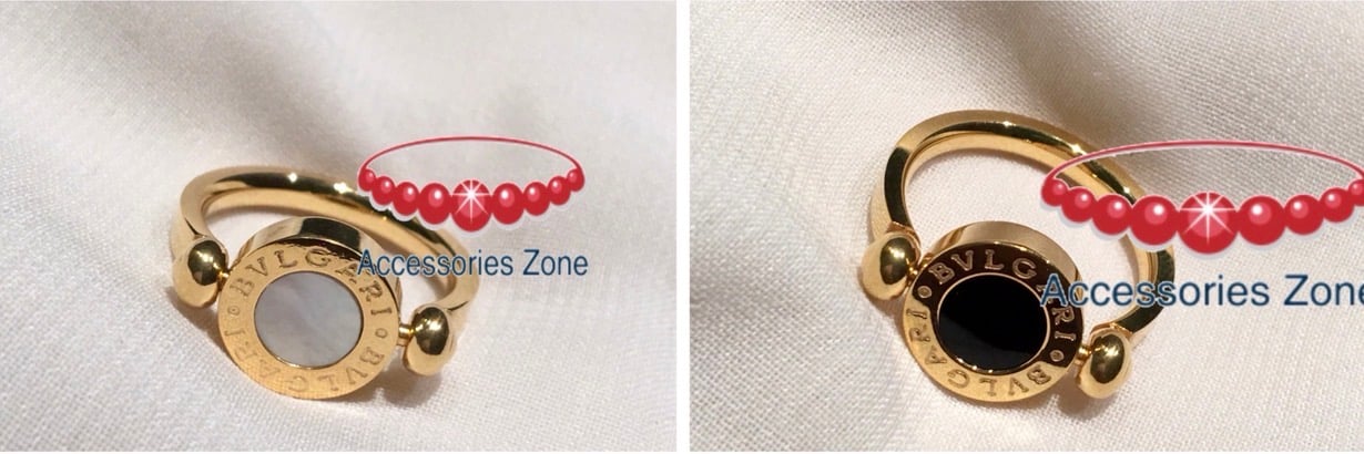 Double face bvlag*ri ring Gold - صورة 1