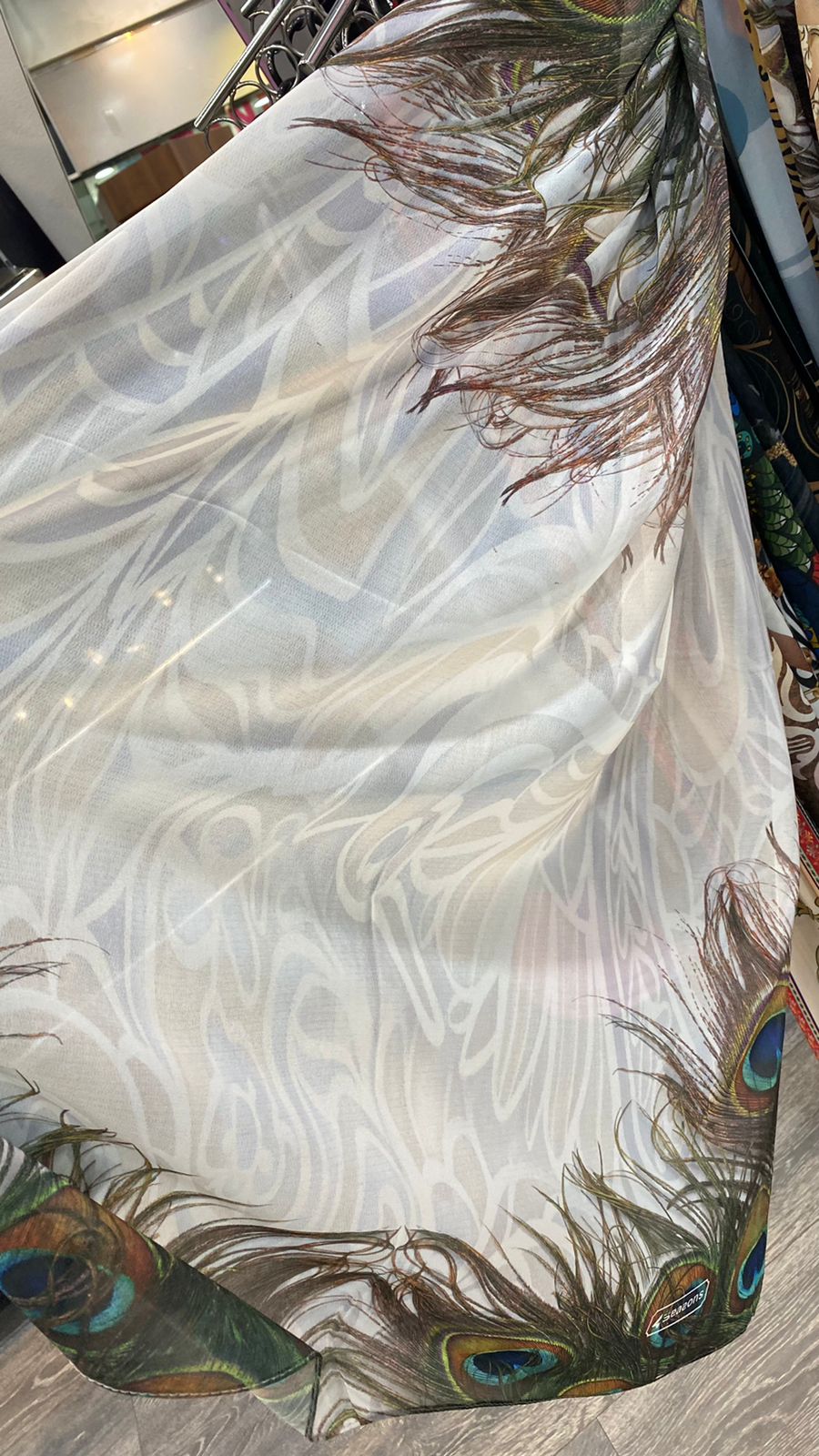 chiffon crepe scarf - Image 1