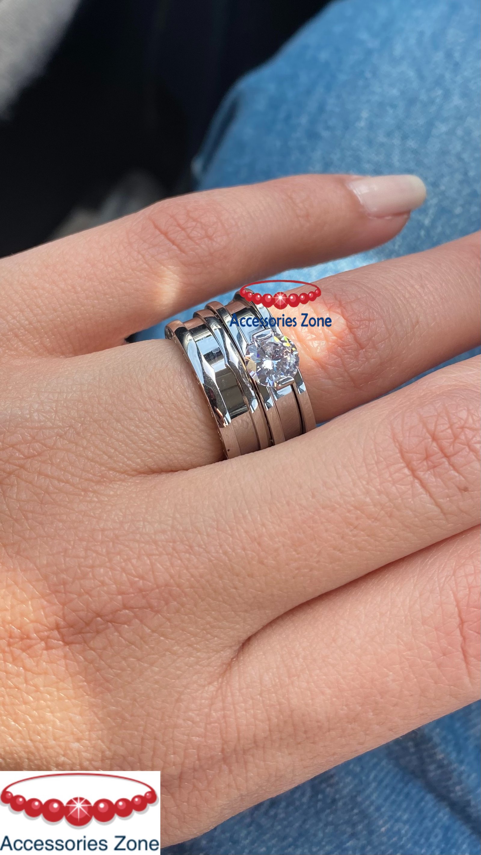 Stainless band and ring  - Image 1