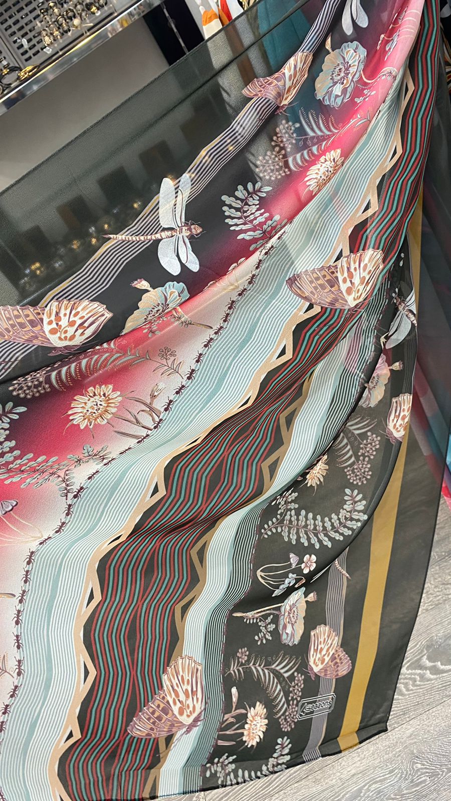 chiffon crepe scarf - Image 1