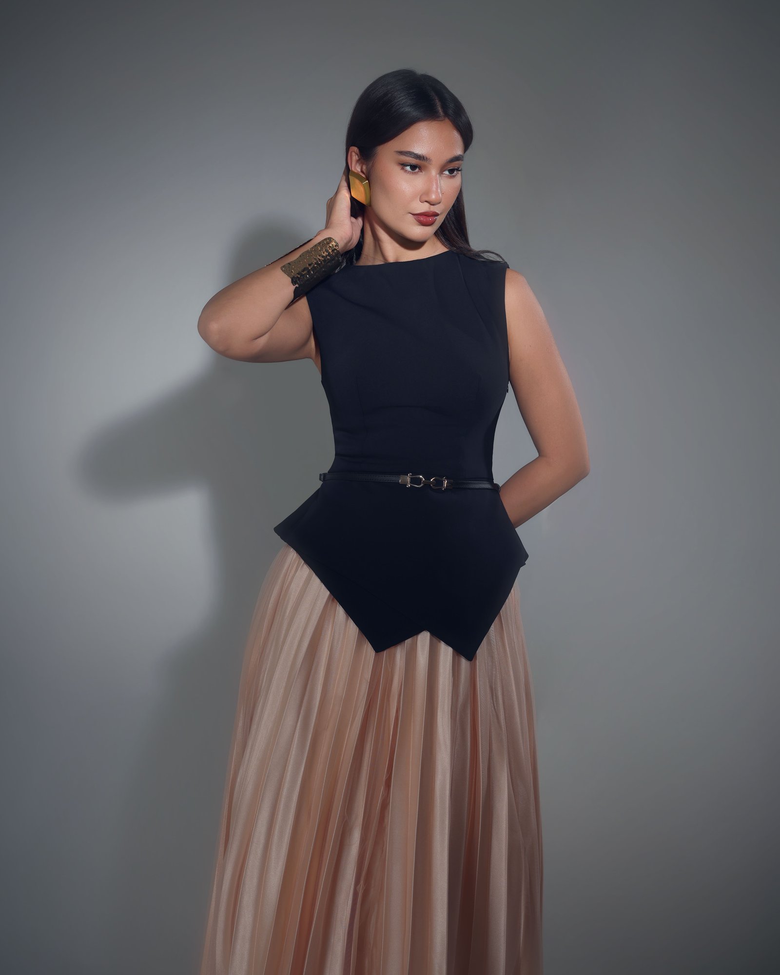 pleated tulle dress - صورة 7