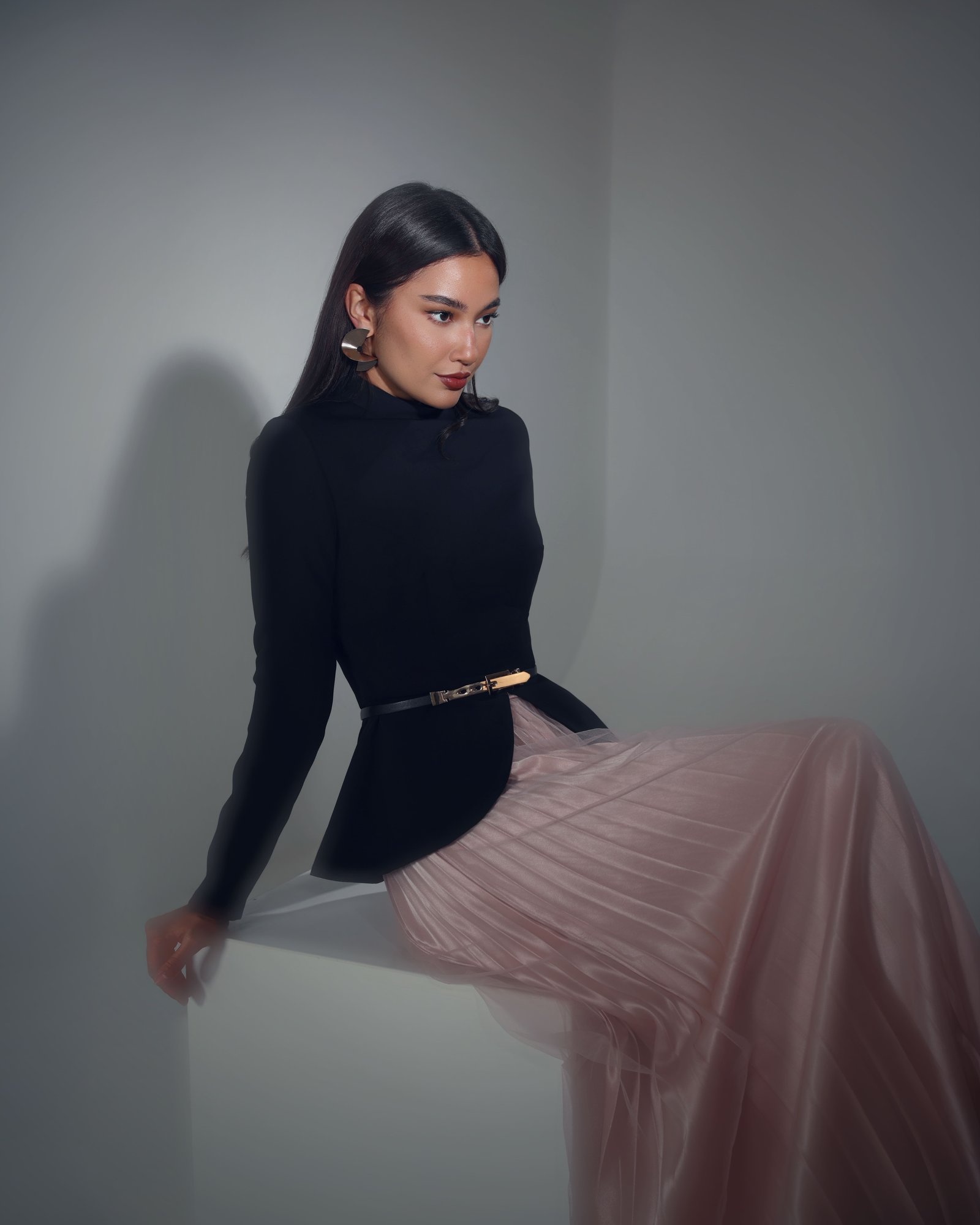 pleated tulle suit - صورة 7