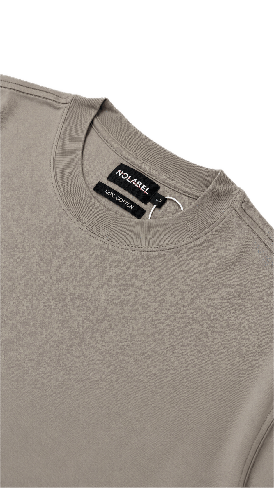 NOLABEL Oversized T-Shirt — Grey Camel - صورة 1