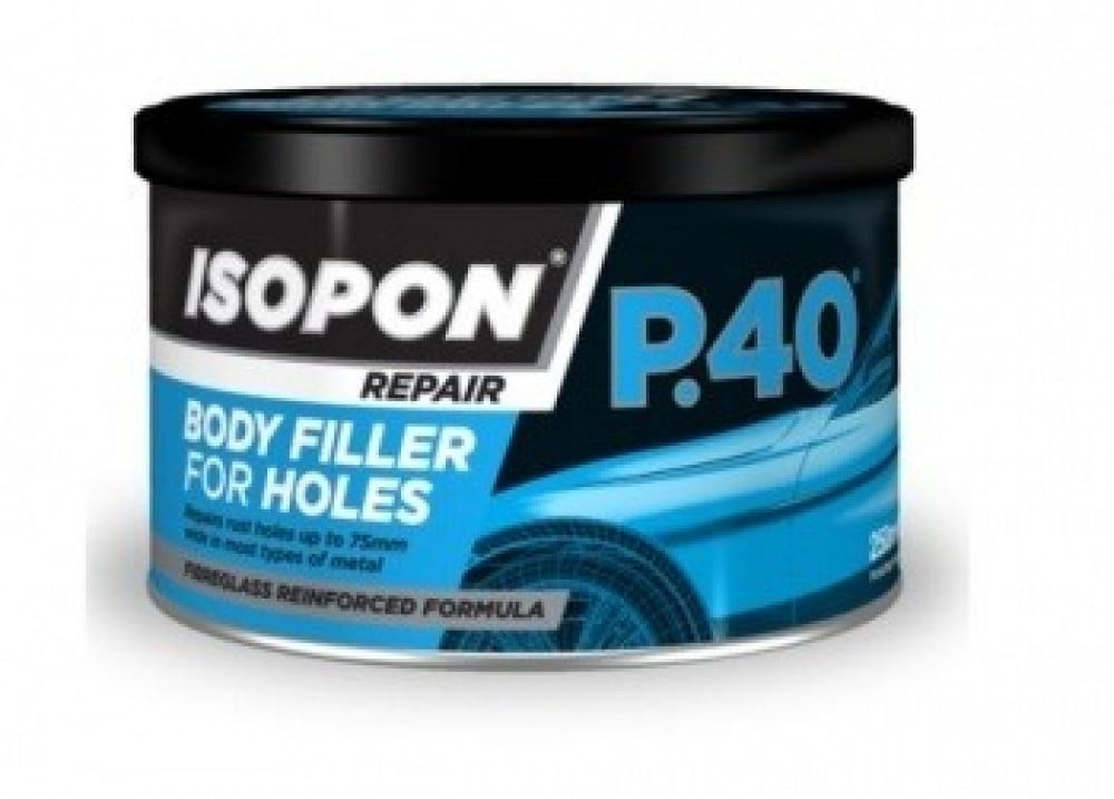 معجون فايبرغلاس صغير يوبول 250 ملU-POL P40 Small Glass Fibre Paste Kit 250ml - صورة 1