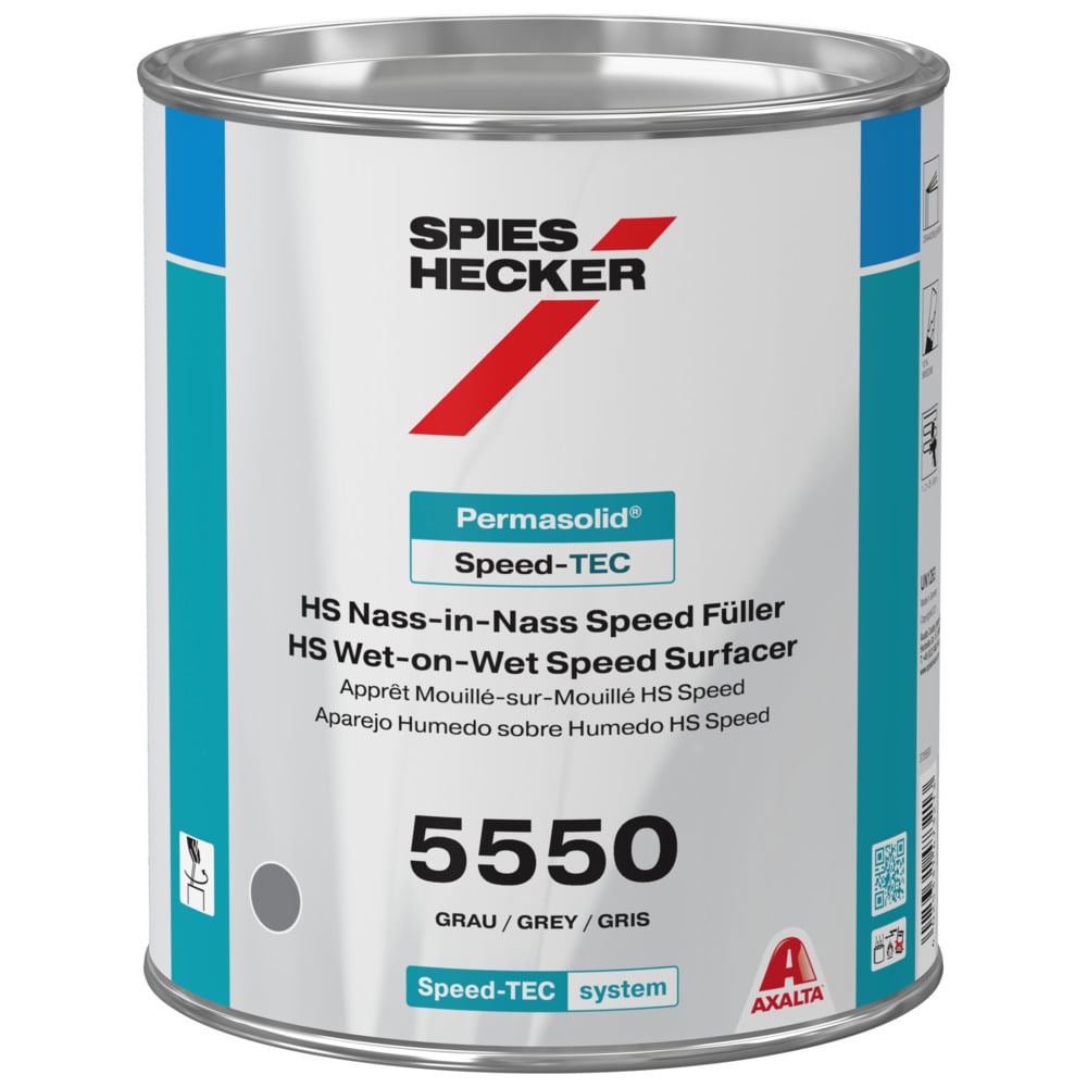 PERMASOLID SPEED-TEC HS WET-ON-WET SPEED SURFACER 5550 GREY - صورة 1