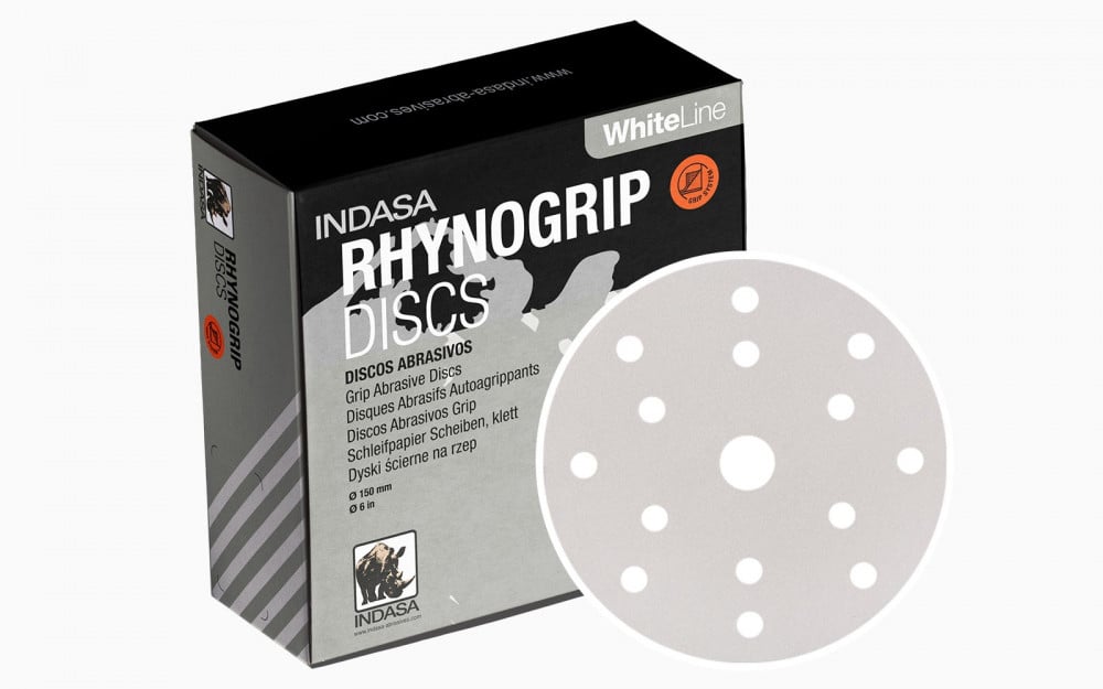 INDASA 25603902392356 RhynoGrip White 150mm P220 - صورة 1