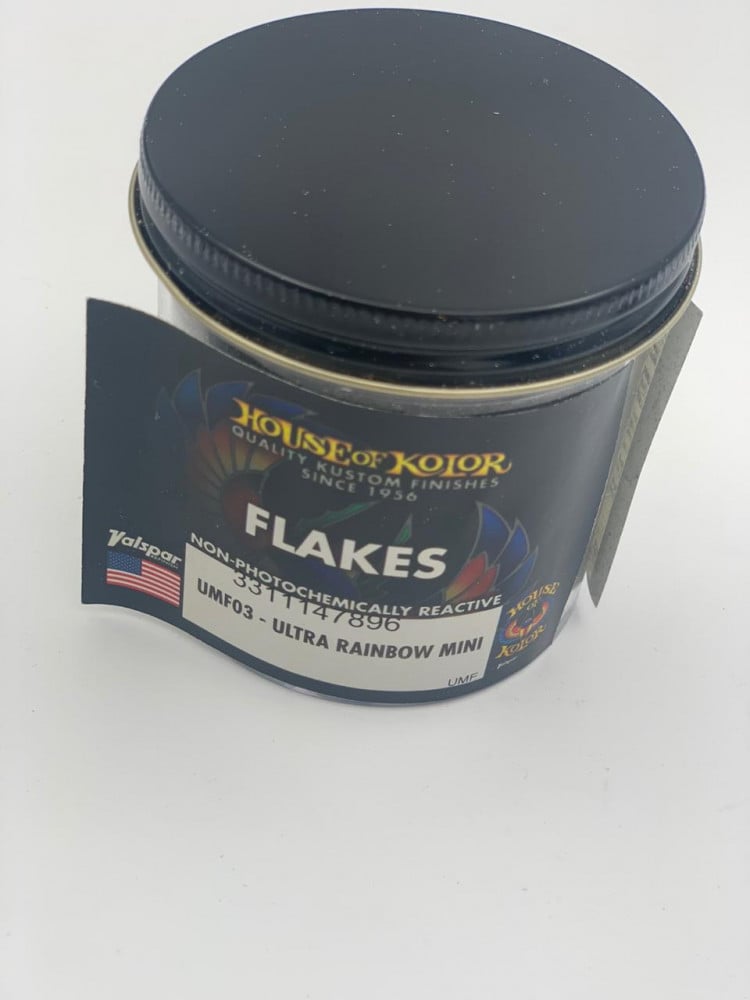 UMF03.C01 HOK Ultra Rainbo Mini Flake 6oz. Bottle - Image 1