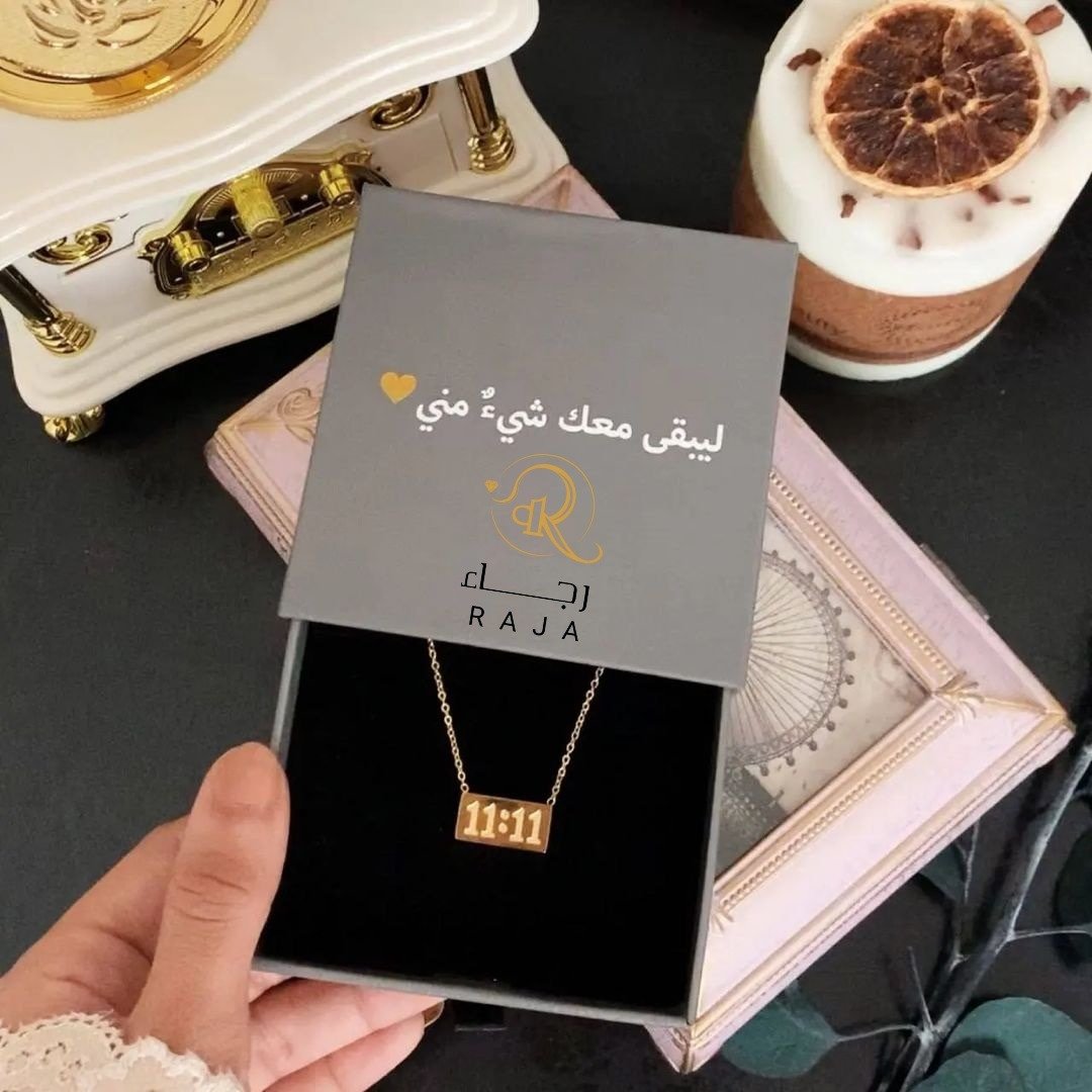 سلسال الوقت الجميل قلادة الوقت المميز 11:11 تصميم حسب الطلب - صورة 3
