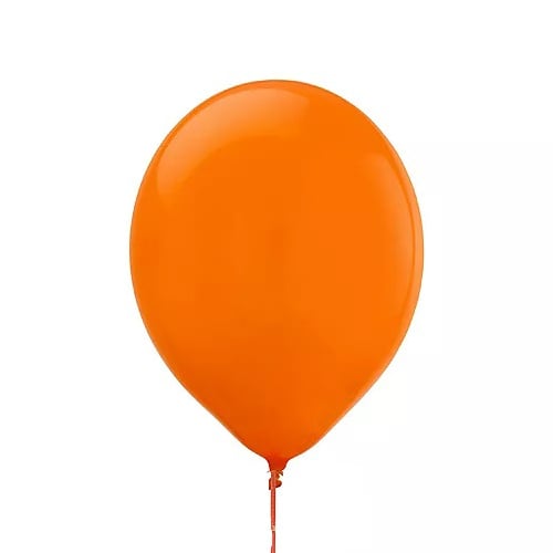 Orange Helium Balloon - Image 1