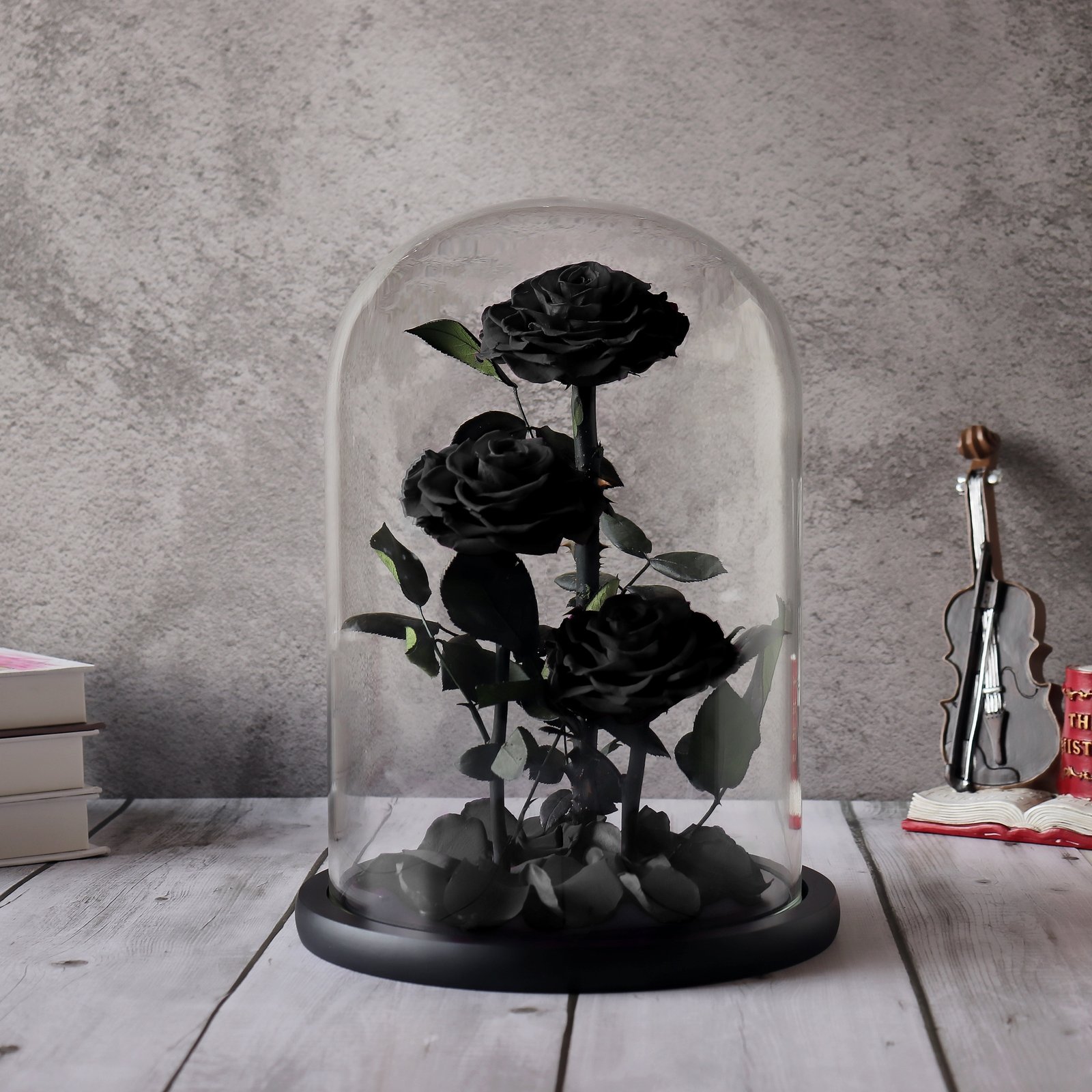 Three Perpetual Black Flowers - Image 1