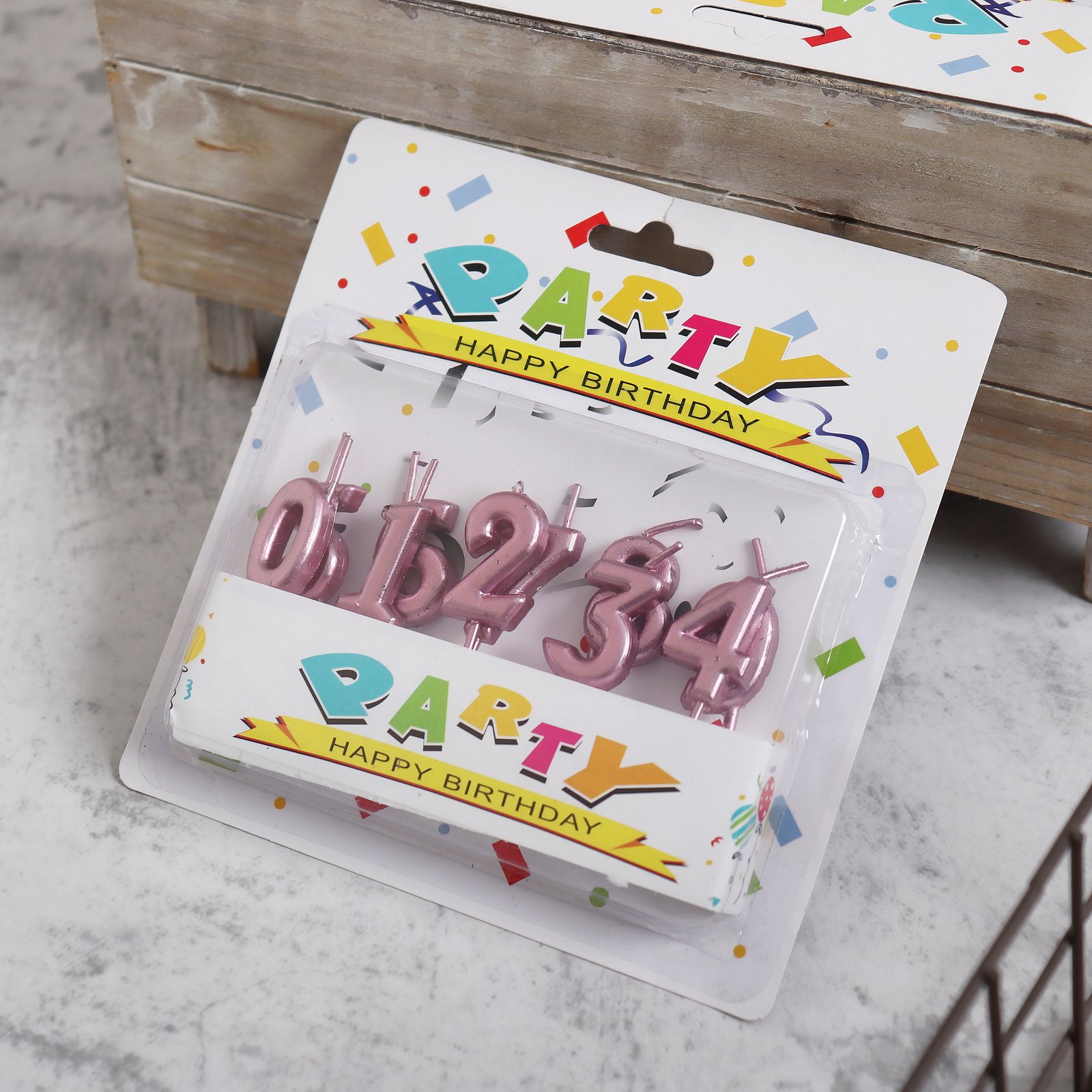 Red Birthday Number-shaped Candles - Image 1