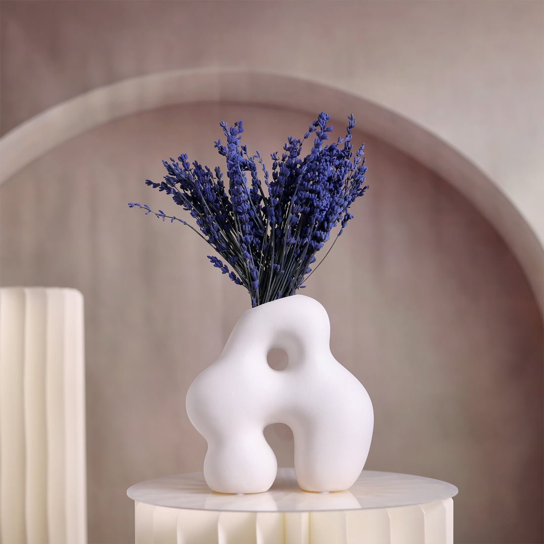 Dried Lavender Flower Vase - Image 1