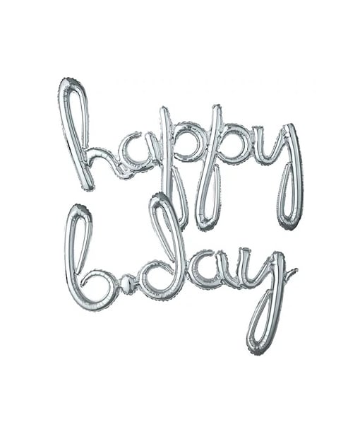 Happy B-Day Word Wall Balloon - Image 1