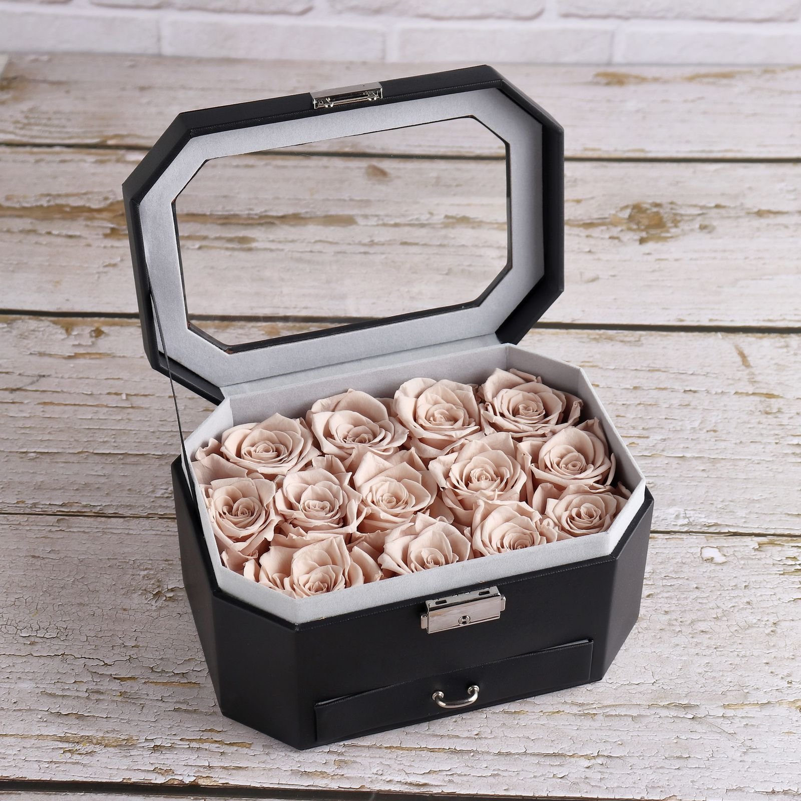 Brown rose box - Image 1