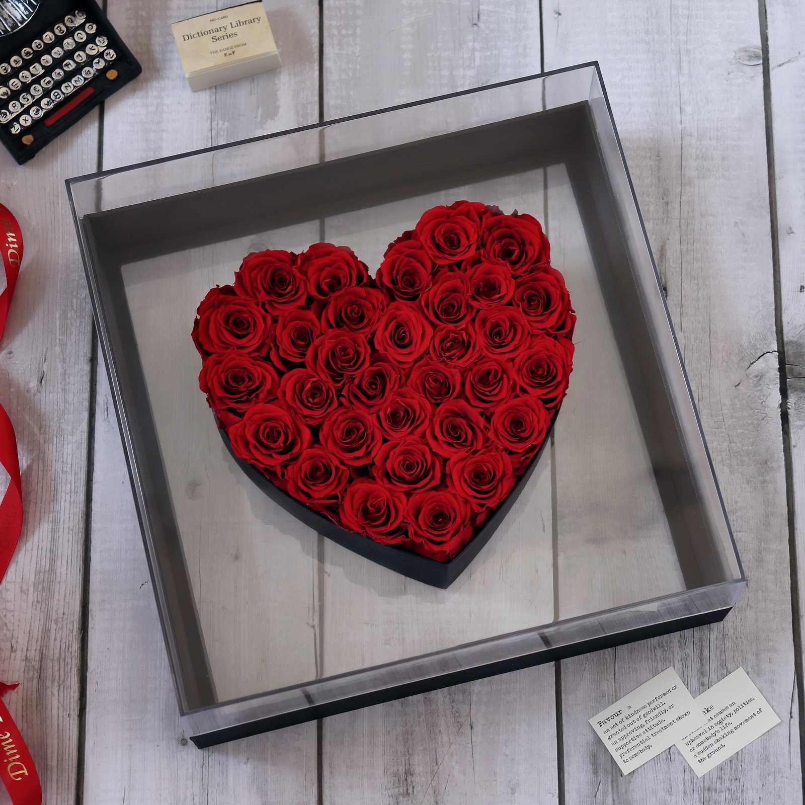 Heart Box With Flowers - Image 1