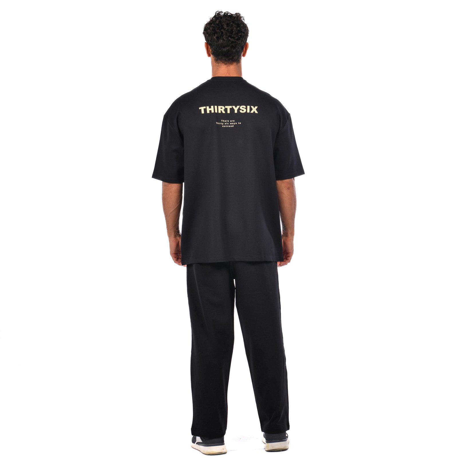 ThirtySix Black Basic T Shirt - صورة 3
