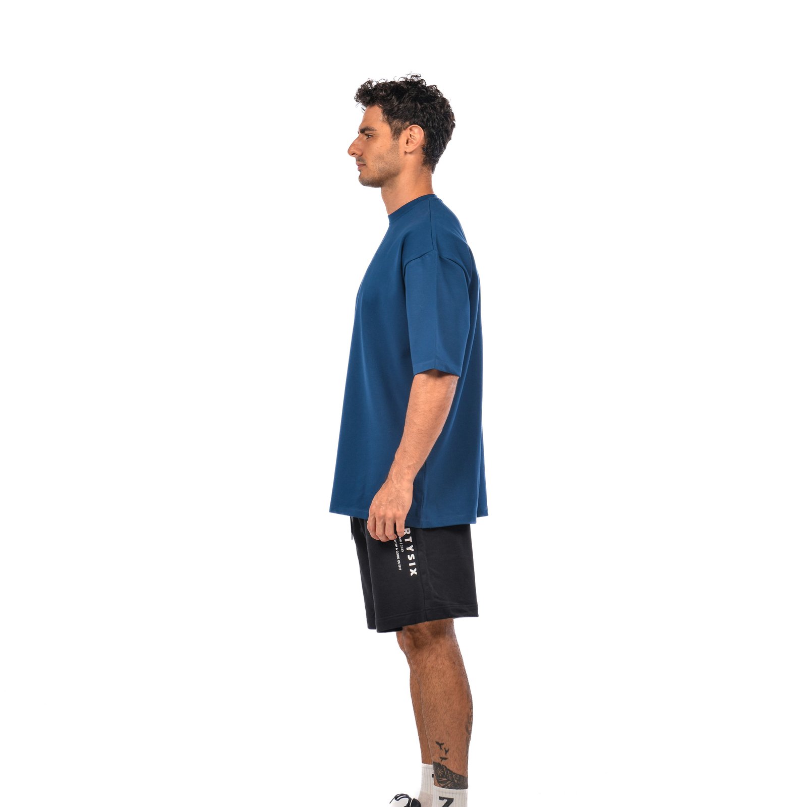 ThirtySix Blue Basic T Shirt - صورة 3