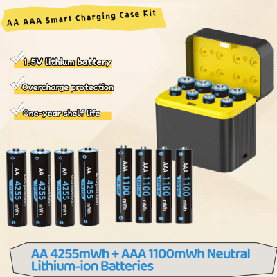 4-20PCS Rechargeable Lithium Battery AA 4255mWh/AAA 1100mWh  Batteries High Capacity 1.5V Battery for Mouse Remote Control - Image 2