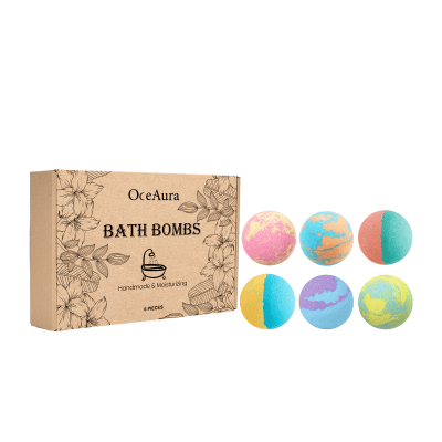 Floral Bath Bomb Set - Gentle Cleansing & Moisturizing, Long-Lasting Fragrance, Luxurious & Comfortable Bath Experience - Image 2