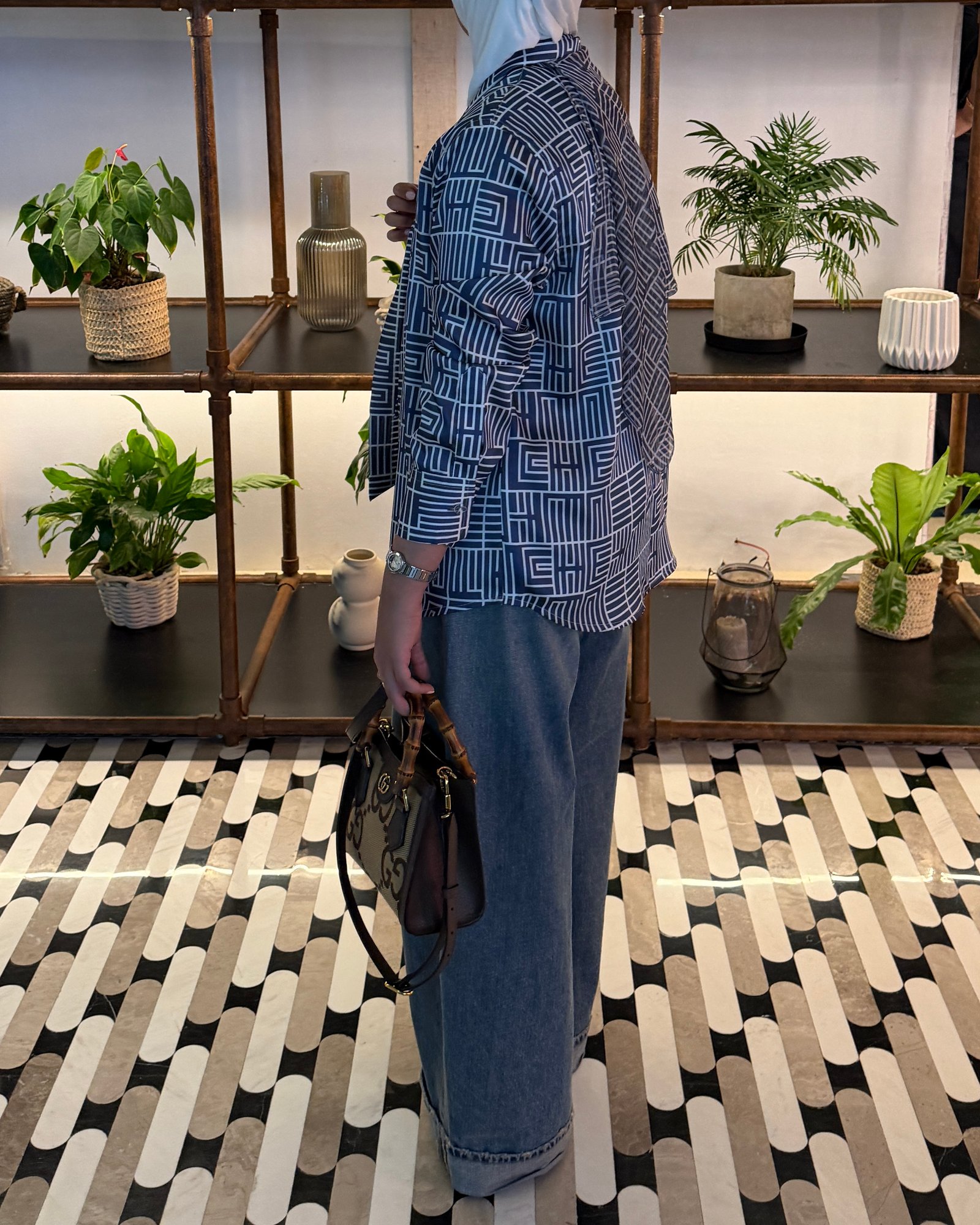 Blue Tie Blouse - صورة 6