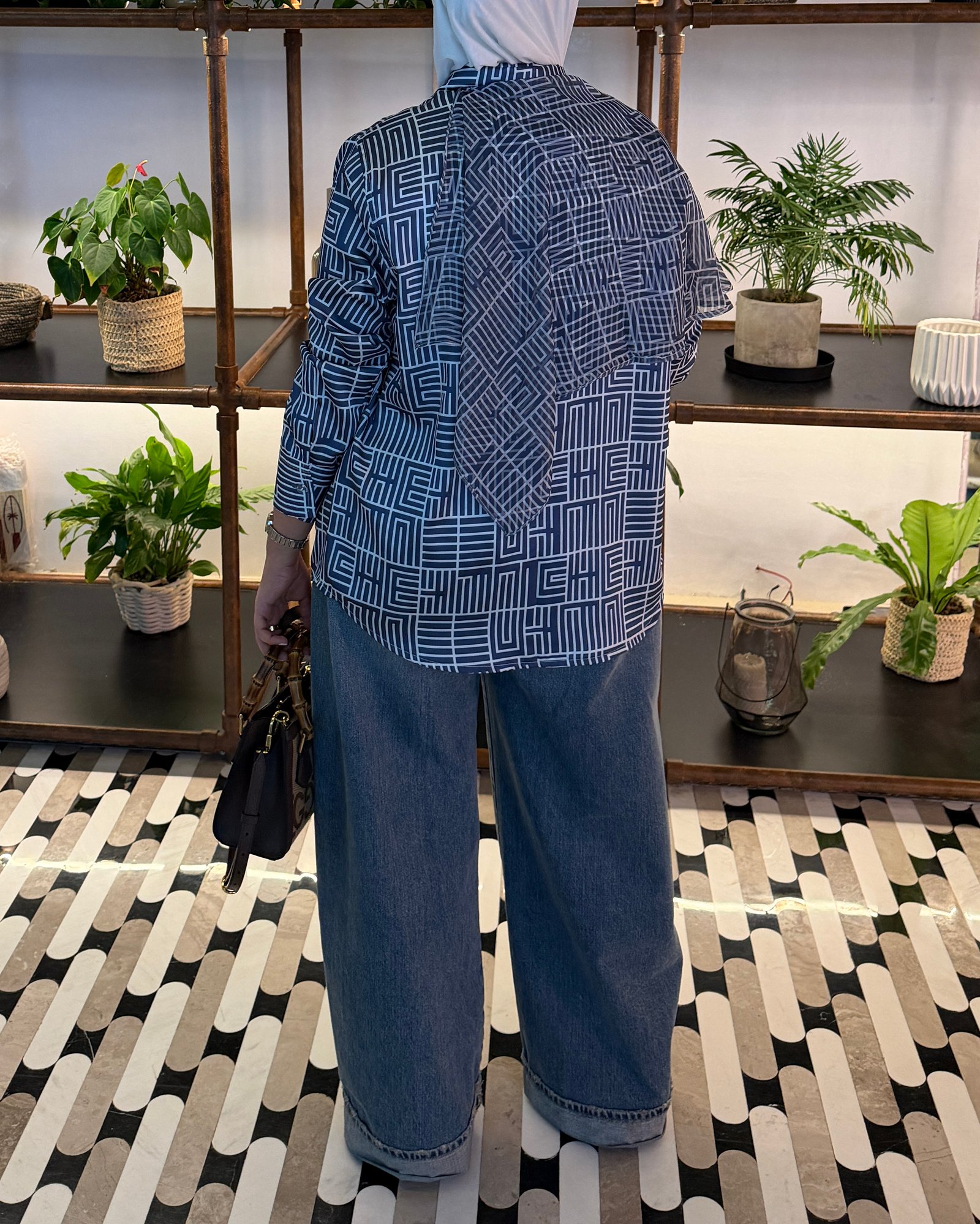 Blue Tie Blouse - صورة 2