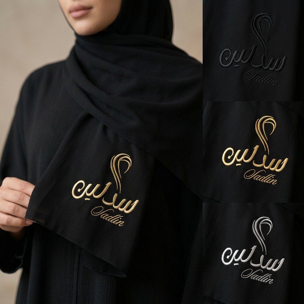 طرحة سادة بتوقيع خاص (سدلين) - صورة 3