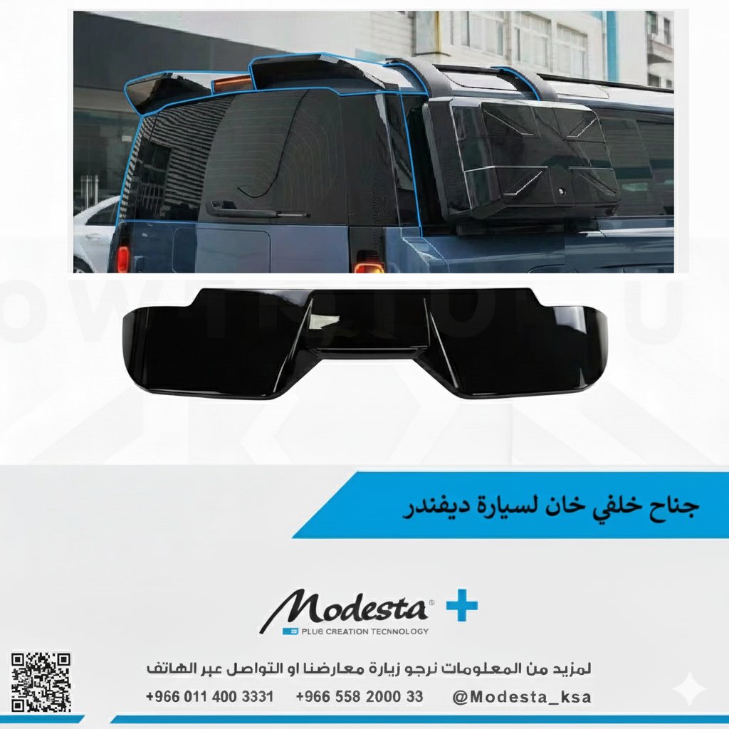 Khan Rear Spoiler Fits For Defender - صورة 1
