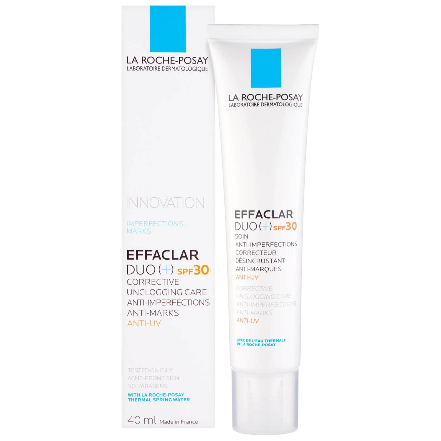 لاروش بوزيه- إيفاكلار دوو+ كريم لإصلاح أثار حب الشباب وإزالة العلامات+SPF30 مع النياسيناميد 40 مل - Image 1