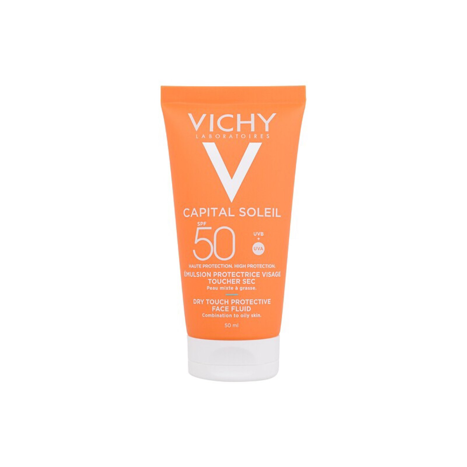 فيشي كابيتال سوليل SPF50 + سائل مطفأ اللمعة للوجه ذو ملمس جاف 50مل - Image 1