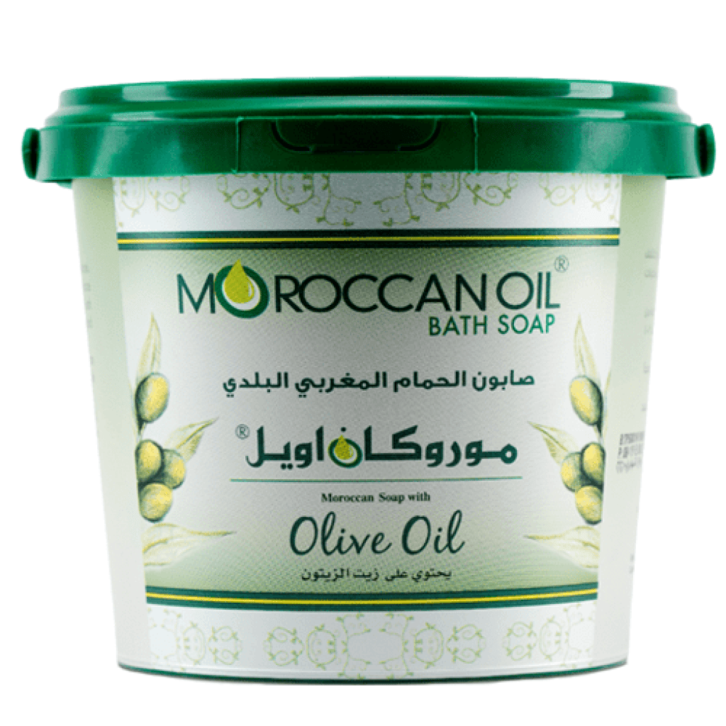 صابون الحمام المغربي البلدي بزيت الزيتون من موروكان اويل -850غ - Image 1