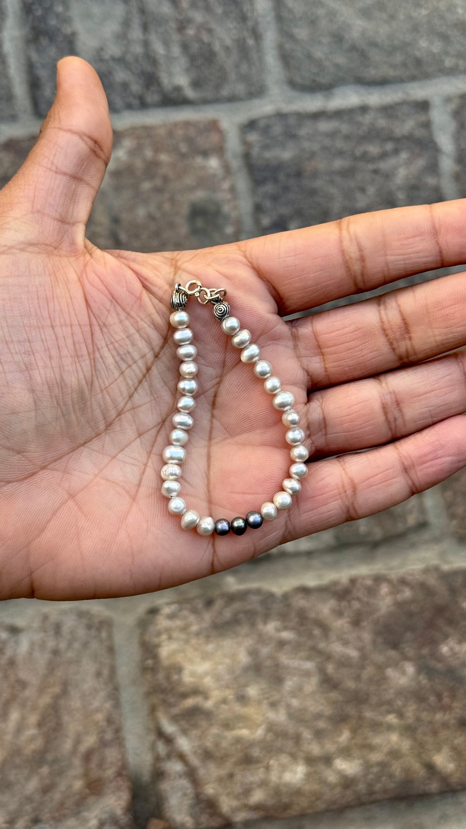 Grey Pearl Bracelet - Image 2