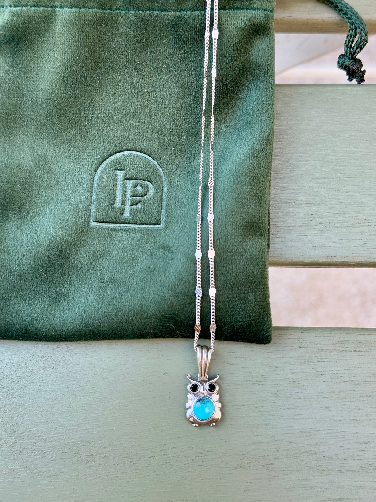 Turquoise Owl Necklace ✨ - صورة 1