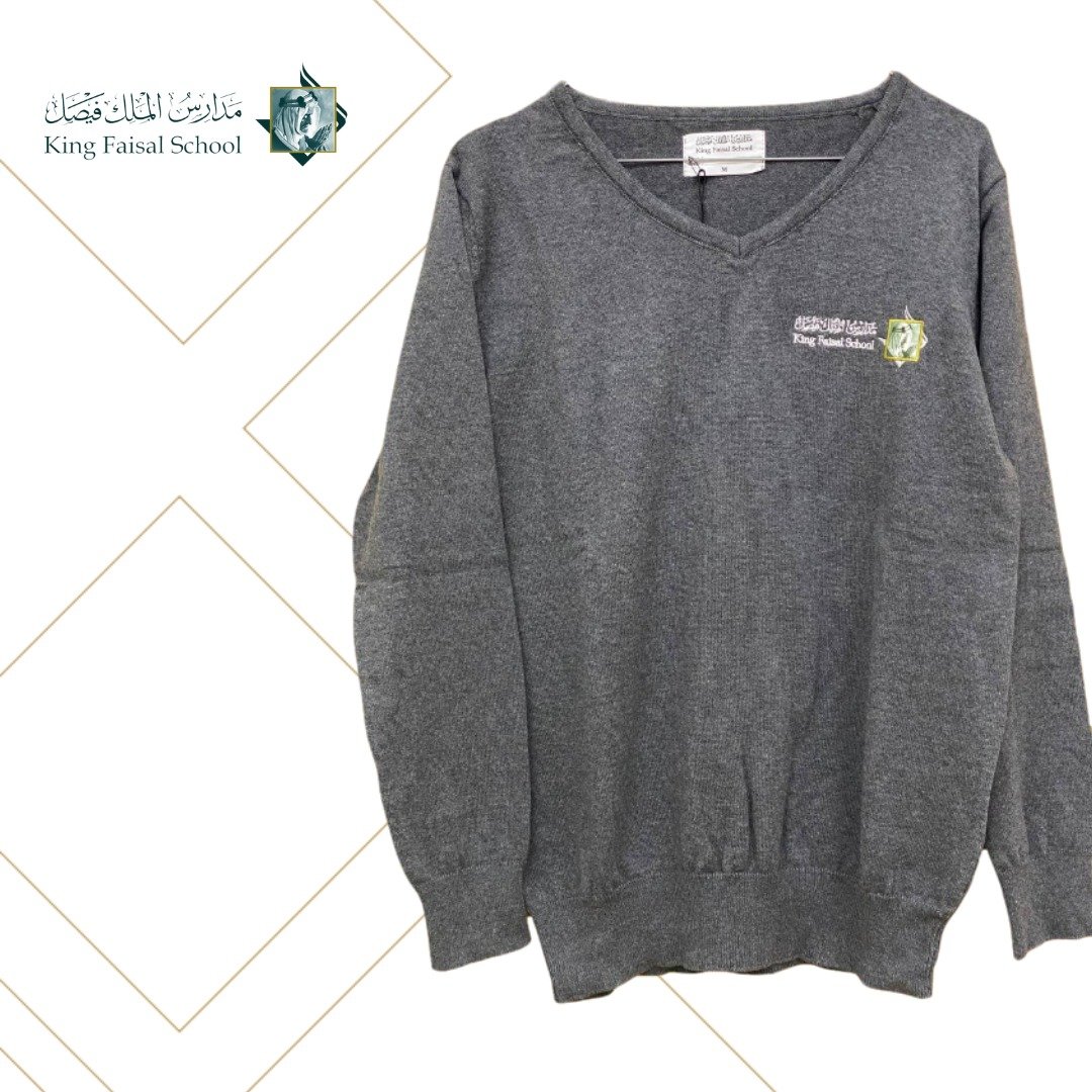  Sweater Vest Long Sleeve Grey - Image 1