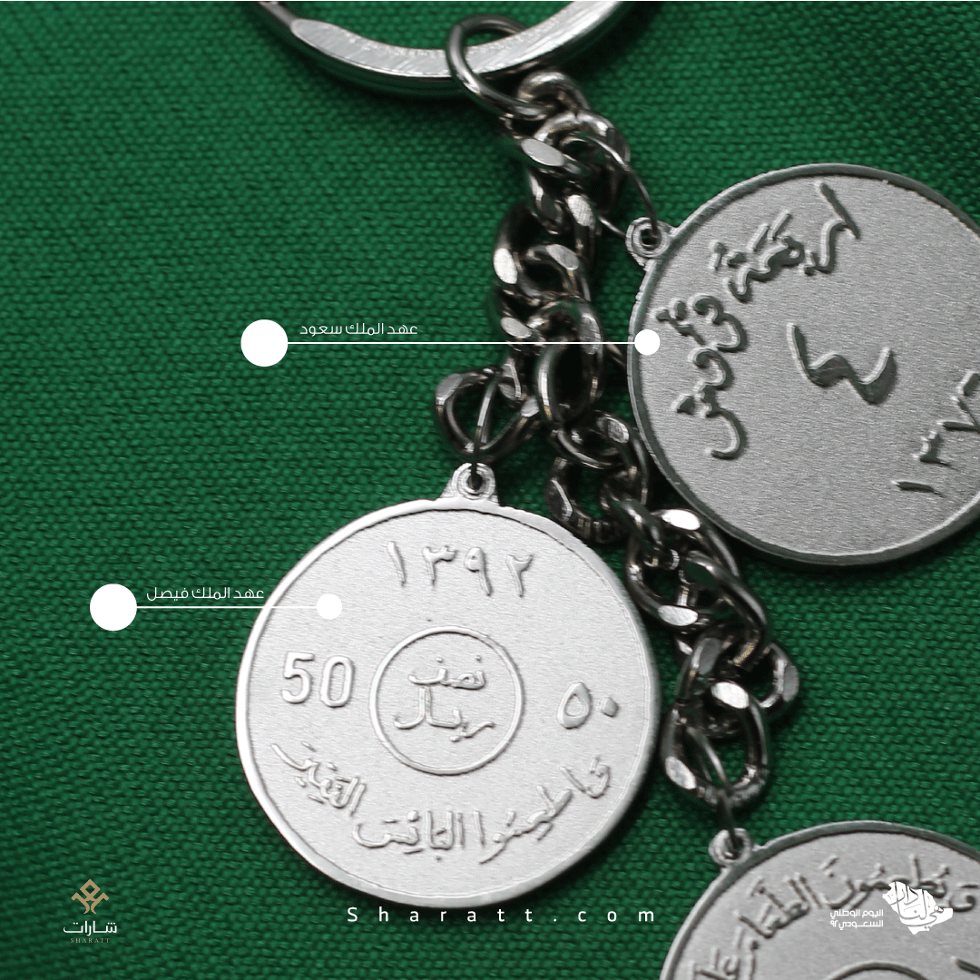 ميدالية مفاتيح بعملة السعودية  - Image 2