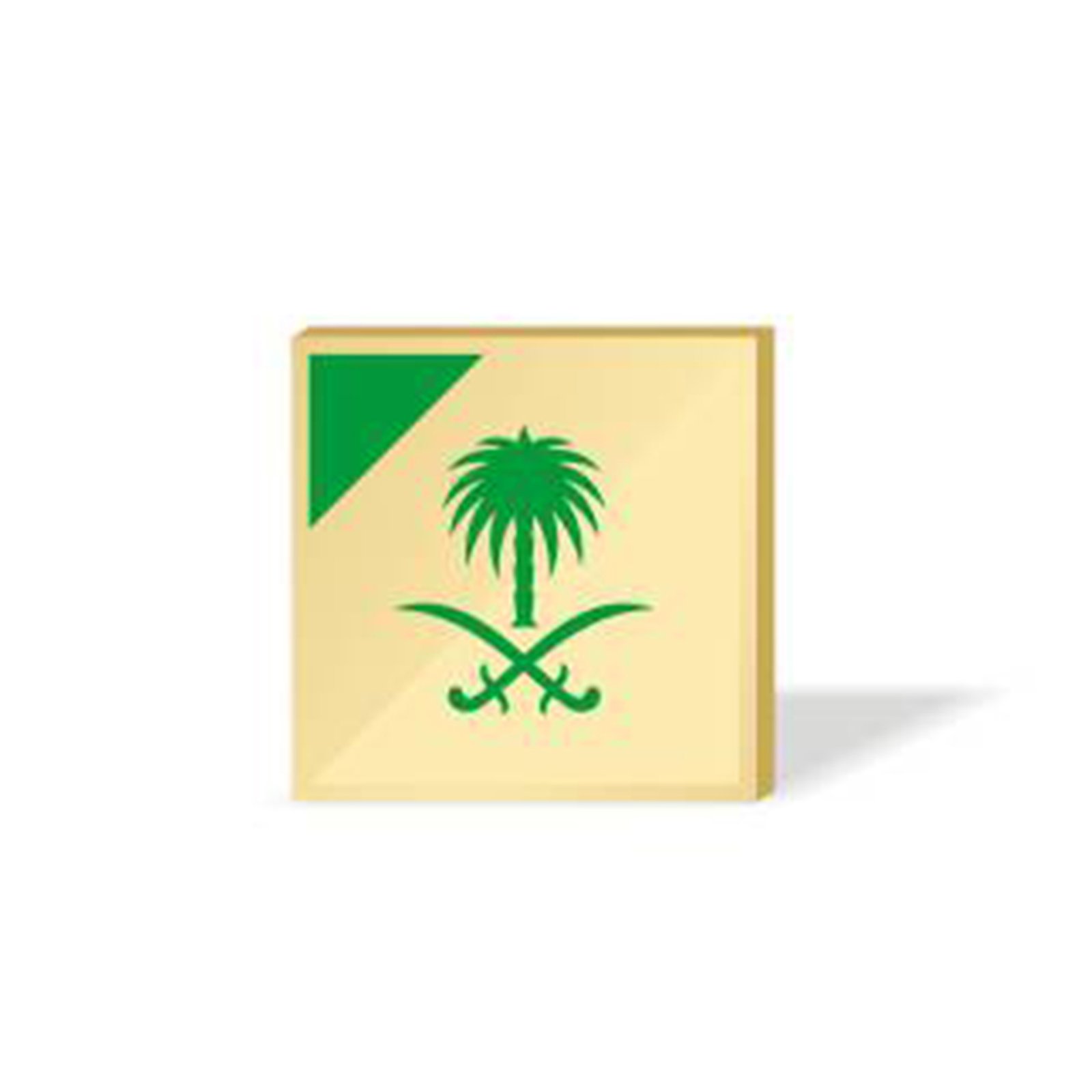 بروش سيفين ونخله - ذهبي - Image 1