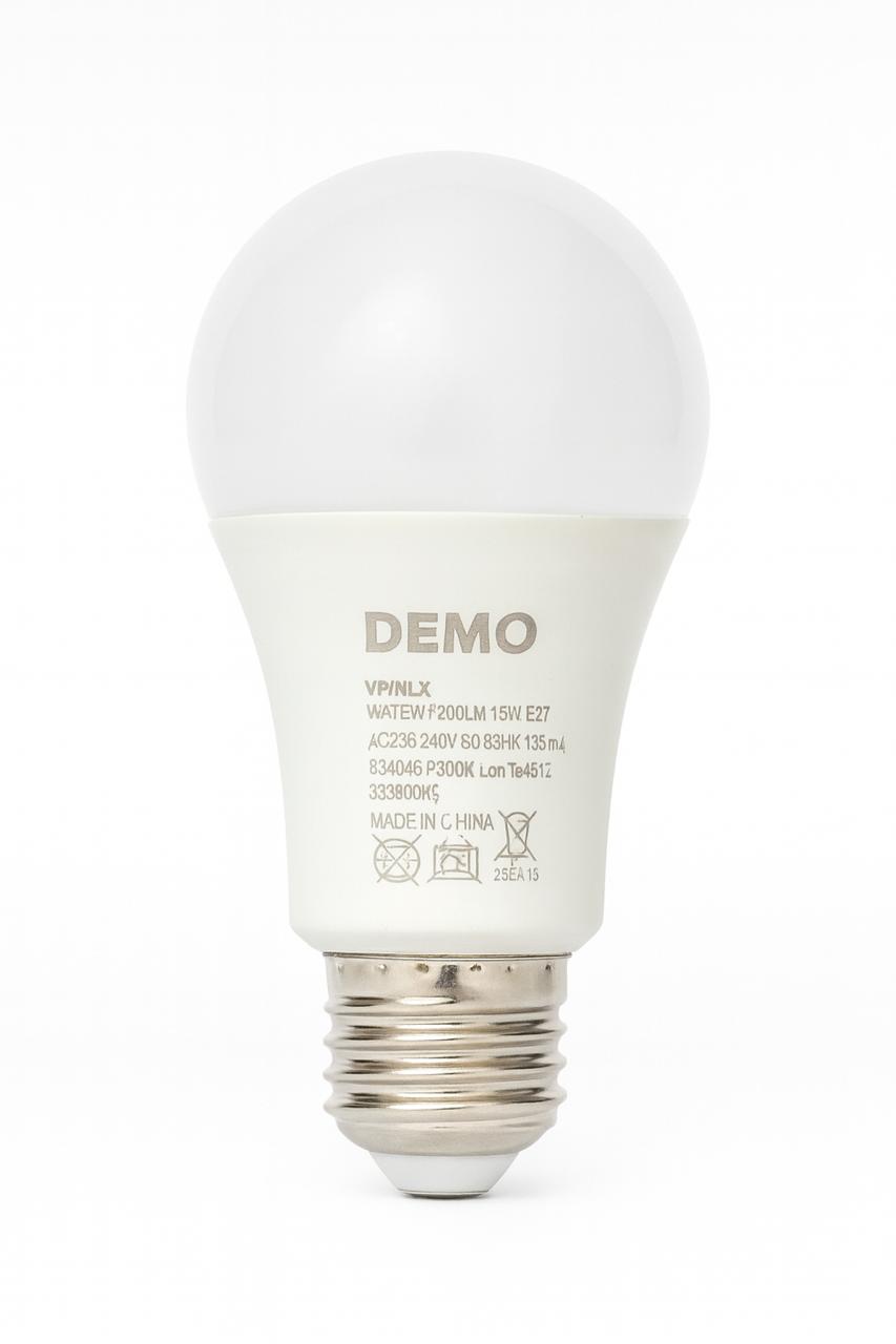 لمبة DEMO LED – قدرة 15 واط – إضاءة نهارية 6500K - صورة 3
