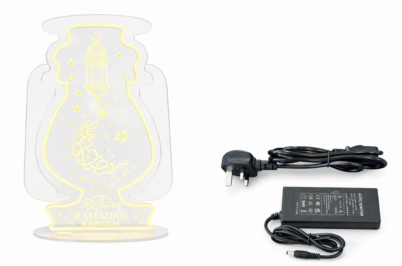 Ramadan lantern light with base, 72 cm long, 55 cm wide - Image 2