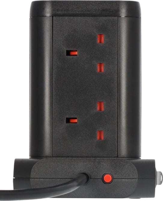 توصيلة كهريائية برج مع منافذ USB للشحن السريع -8مخارج من ماركة brennensthl  - صورة 2