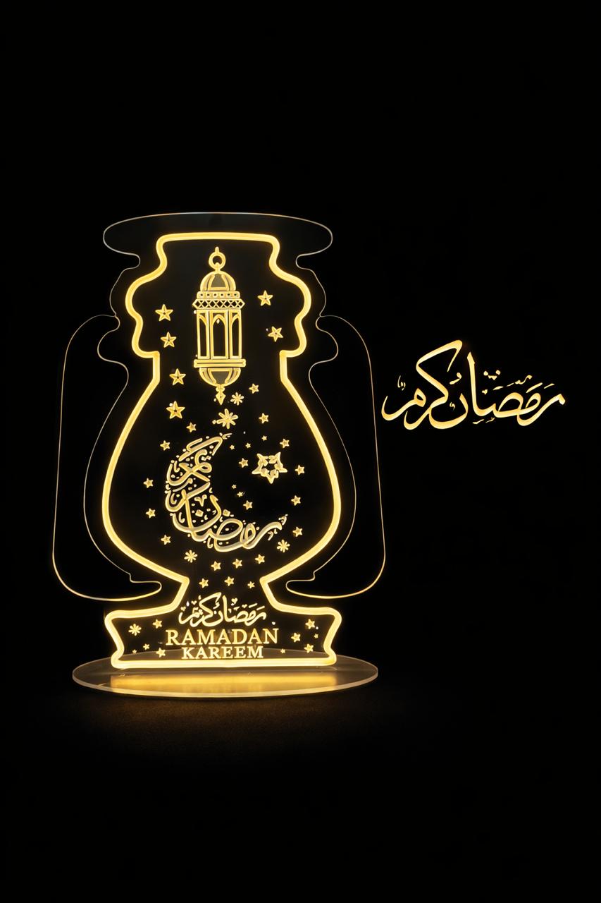 Ramadan lantern light with base, 72 cm long, 55 cm wide - Image 1