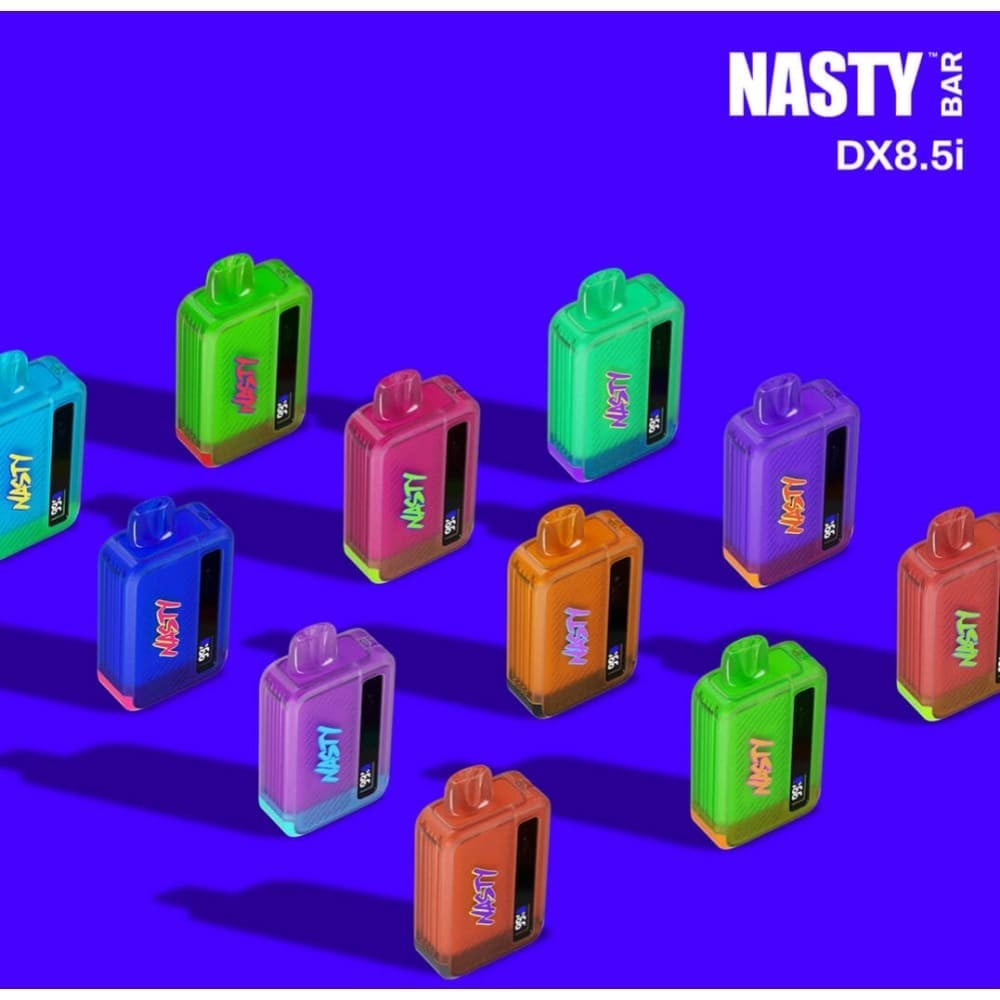 سحبة ناستي بار 8500 موشة مع شاشة Nasty Bar 8500 DX8.5i Disposable Vapesسحبة ناستي بار 8500 موشة مع شاشة Nasty Bar 8500 DX8.5i Disposable Vapes - Image 1
