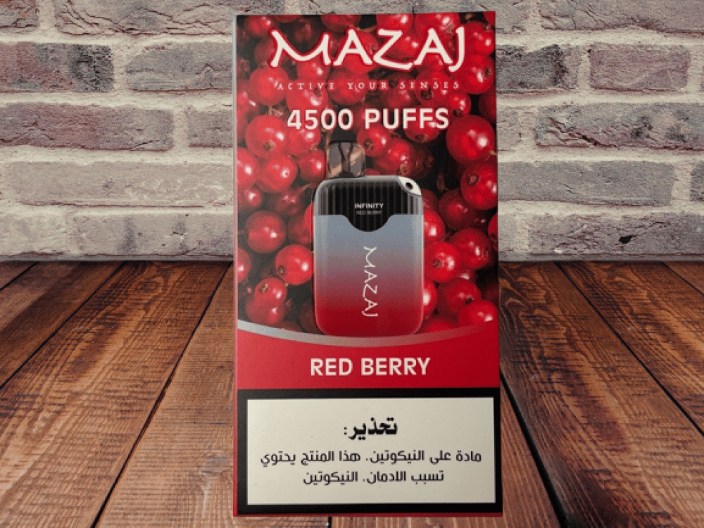 سحبة مزاج انفينيتي 4500 موشة توت احمر Mazaj Infinity 4500 Puff Red Berry - Image 1