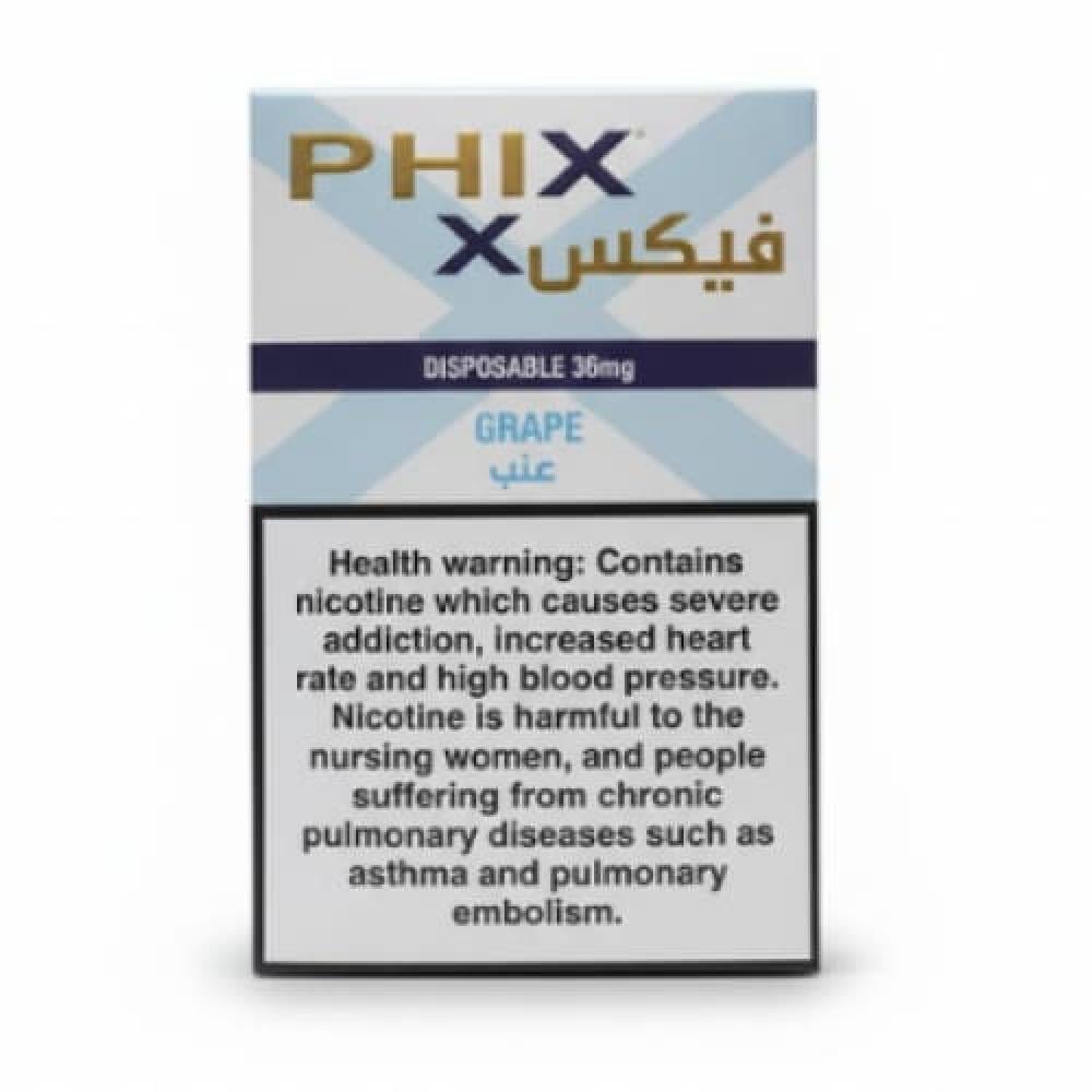 PHIX X 5000 سحبة سيجارة فكس 5000 شفطة 36 نيكوتين استخدام مره واحده - صورة 1