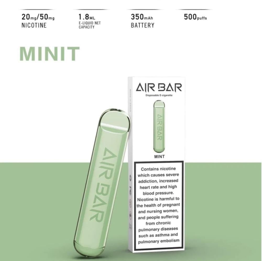 AIR BAR سحبة سيجارة اير بار 500 شفطة 20 نيكوتين عدة نكهات استخدام مره واحده - Image 4