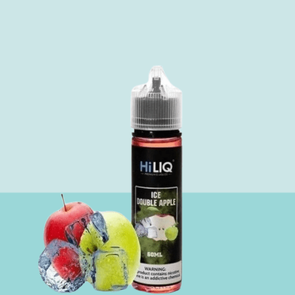 نكهة هاي ليك بطعم تفاحتين ايس 60مل HiLIQ DOUBLE APPLE ICE 60ML - Image 1