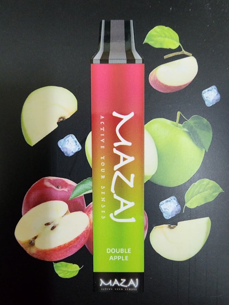 مزاج 4000 سحبة تفاحتين mazaj 4000 puffs Double Apple - صورة 1